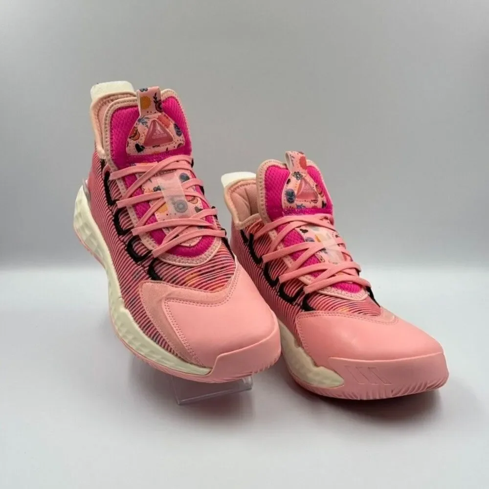 Adidas Mens 7 Pink Harden Vol. 5 Sugar Skull Dia de los Muertos Boost